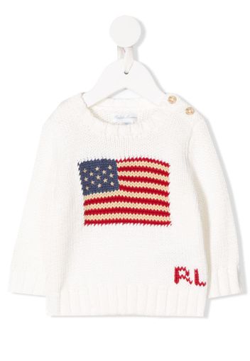 flag knit jumper