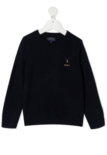 merino-cashmere logo jumper