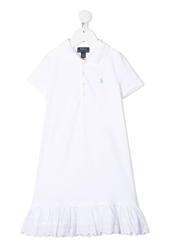 Ralph Lauren Kids Polo con balza - Bianco