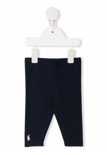 Ralph Lauren Kids Pony logo leggings - Blu