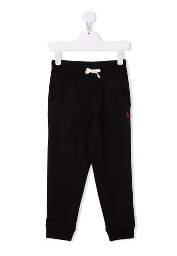 Ralph Lauren Kids embroidered-logo track trousers - Nero