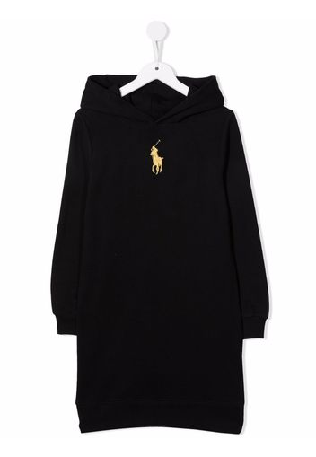 Ralph Lauren Kids logo embroidered dress - Nero