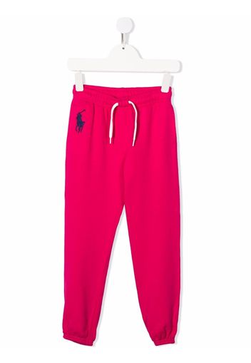 Ralph Lauren Kids Polo Pony motif track pants - Rosa