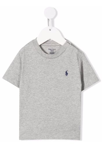 Ralph Lauren Kids Polo Pony-embroidered T-shirt - Grigio