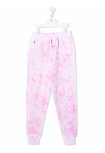 Ralph Lauren Kids tie-dye print trousers - Rosa