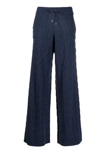 Ralph Lauren Collection pantaloni a gamba ampia - Blu