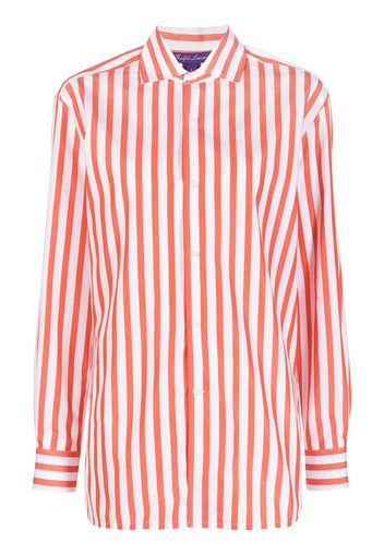 Ralph Lauren Collection cotton stripe-pattern shirt - Rosso