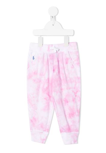 Ralph Lauren Kids tie-dye print track pants - Rosa