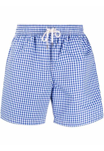 Ralph Lauren Collection gingham swim shorts - Blu