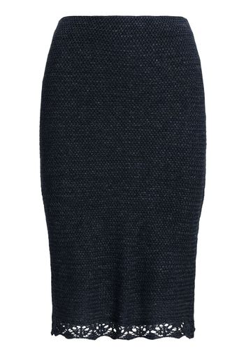 Ralph Lauren Collection ruffle-trim pencil skirt - Blu