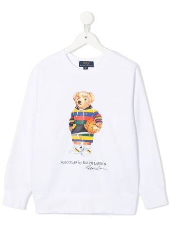 Ralph Lauren Kids Polo Bear cotton sweatshirt - Bianco