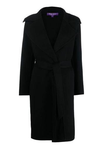 Ralph Lauren Collection Cameo tied-waistband coat - Nero