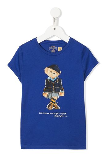 Ralph Lauren Kids Polo Bear cotton T-Shirt - Blu