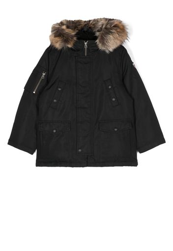 Ralph Lauren Kids faux-fur hooded down jacket - Nero