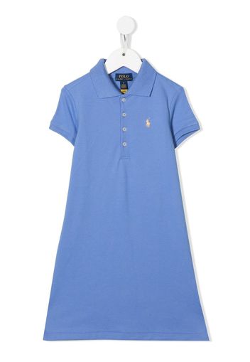 RALPH LAUREN KIDS Polo Pony polo shirt dress - Blu