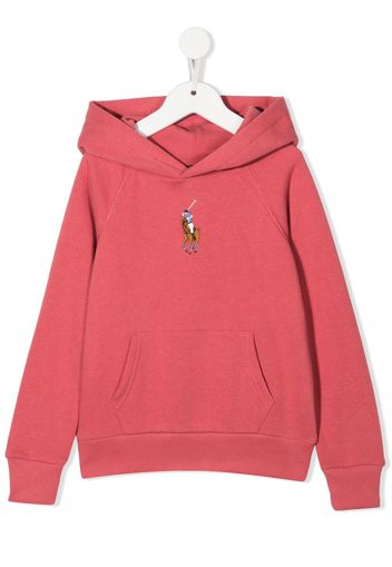 Ralph Lauren Kids Big Pony motif hoodie - Rosa