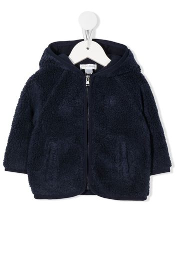 Ralph Lauren Kids hooded faux fur jacket - Blu