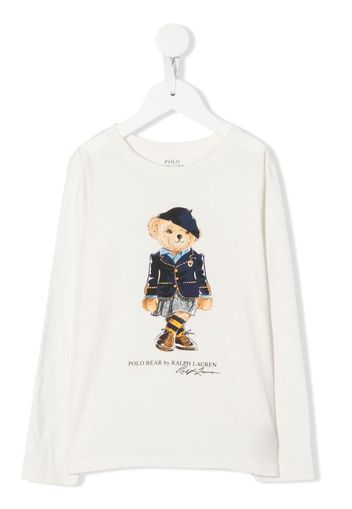 Ralph Lauren Kids T-shirt a maniche lunghe - Bianco