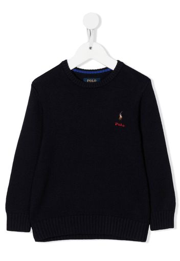 Ralph Lauren Kids Maglione Polo Pony con ricamo - Blu