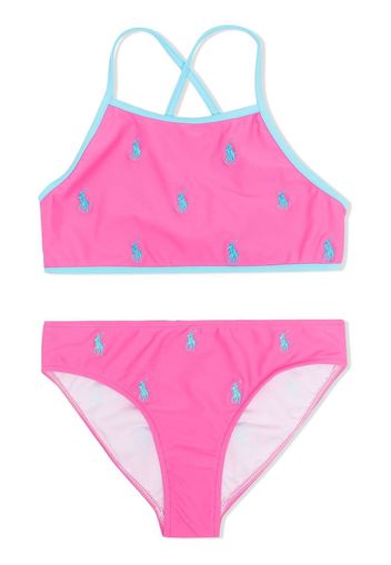 Ralph Lauren Kids Polo Pony two-piece bikini - Rosa