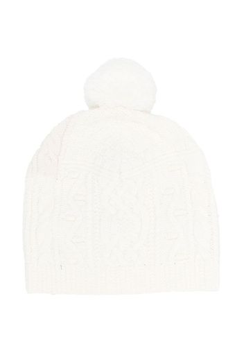 Ralph Lauren Kids knitted pompom beanie - Toni neutri