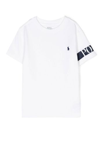 Ralph Lauren Kids embroidered-logo T-shirt - Bianco