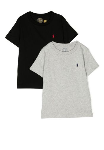 Ralph Lauren Kids set of 3 crew-neck T-shirts - Nero