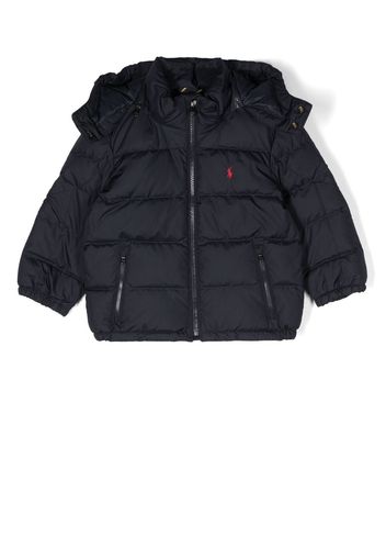 Ralph Lauren Kids padded hooded coat - Blu