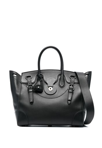 Ralph Lauren Collection embossed-logo detail tote bag - Nero