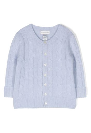Ralph Lauren Kids cashmere cable-knit cardigan - Blu