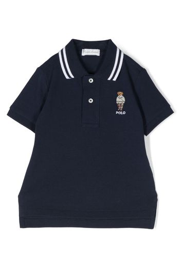 Ralph Lauren Kids Polo Bear cotton polo shirt - Blu