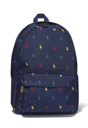 Ralph Lauren Kids Zaino Polo-Pony con stampa - Blu