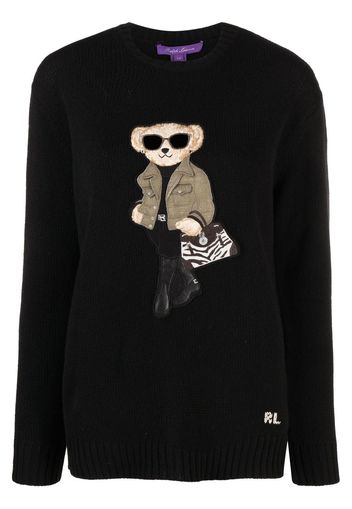 Ralph Lauren Collection Polo Bear crew-neck jumper - Nero