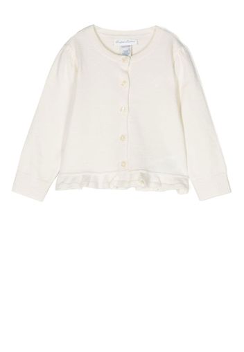 Ralph Lauren Kids Cardigan con ruches - Toni neutri