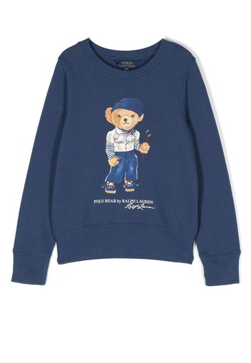 Ralph Lauren Kids Polo Bear crew-neck sweatshirt - Blu