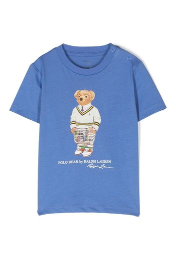 Ralph Lauren Kids Teddy Bear short-sleeve T-shirt - Blu