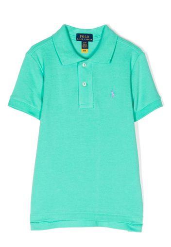 Ralph Lauren Kids logo-embroidered polo shirt - Verde