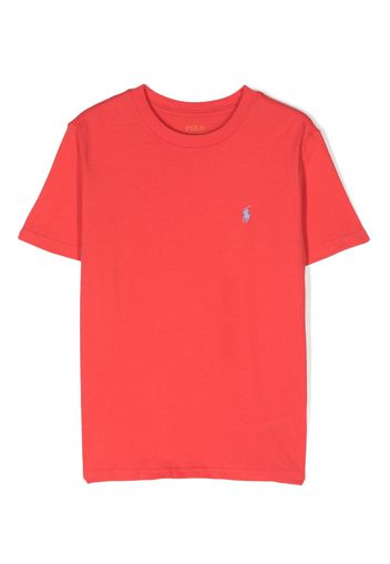 Ralph Lauren Kids T-shirt con ricamo Polo Pony - Rosso