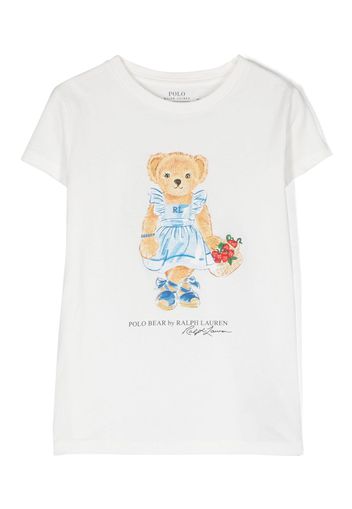 Ralph Lauren Kids Polo Bear cotton T-shirt - Bianco