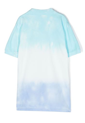 Ralph Lauren Kids tie-dye short-sleeve polo shirt - Blu