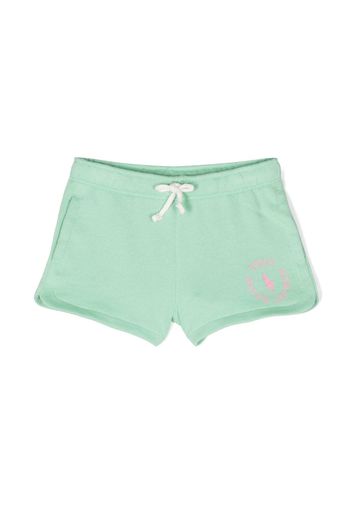 Ralph Lauren Kids logo-print cotton shorts - Verde