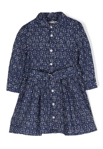 Ralph Lauren Kids Louella geometric-print dress - Blu