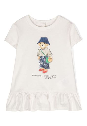 Ralph Lauren Kids Polo Bear-print cotton T-shirt - Toni neutri