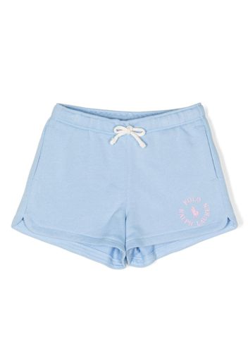 Ralph Lauren Kids Polo Pony cotton blend shorts - Blu