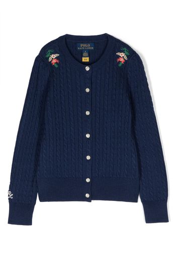 Ralph Lauren Kids Maglione con ricamo - Blu