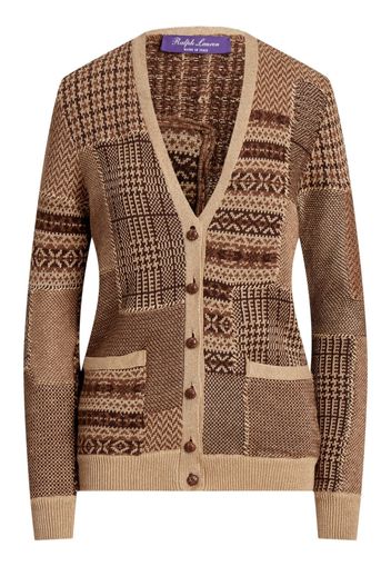 Ralph Lauren Collection Cardigan con scollo a V - Marrone