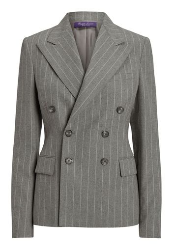 Ralph Lauren Collection Blazer doppiopetto con revers a lancia - Grigio