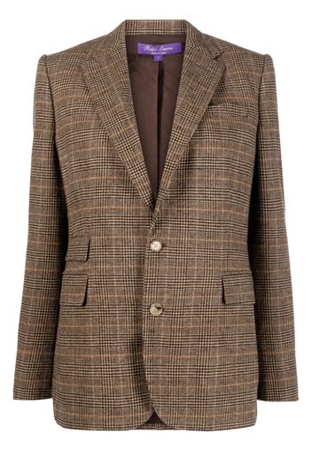 Ralph Lauren Collection Blazer con motivo pied-de-poule - Marrone