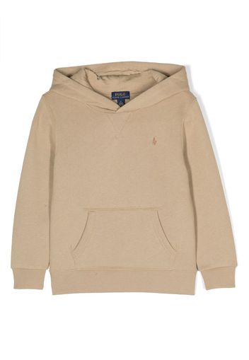 Ralph Lauren Kids Felpa con ricamo Polo Pony - Marrone