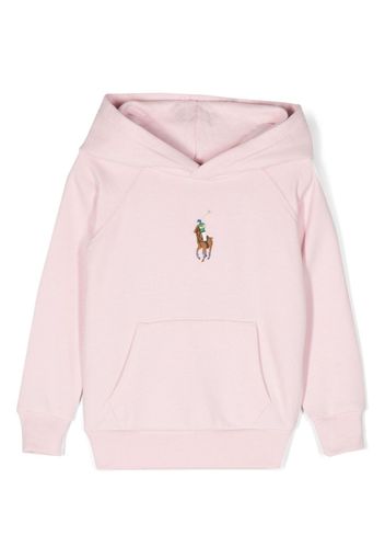 Ralph Lauren Kids Felpa Polo Pony con cappuccio - Rosa